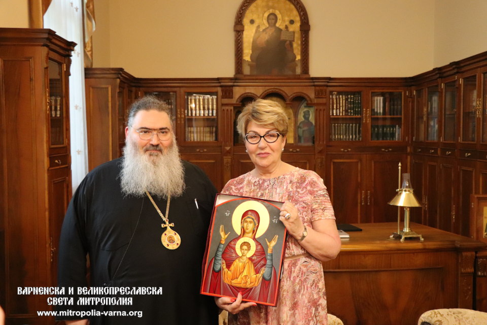 Негово Високопреосвещенство митрополит Йоан се срещна с Нейно Превъзходителство г-жа Елеонора Митрофанова - 1
